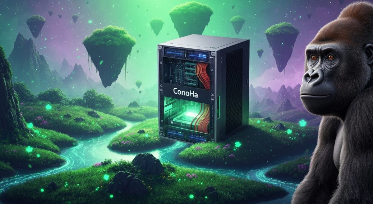 Conoha VPSでマイクラをするゴリラ