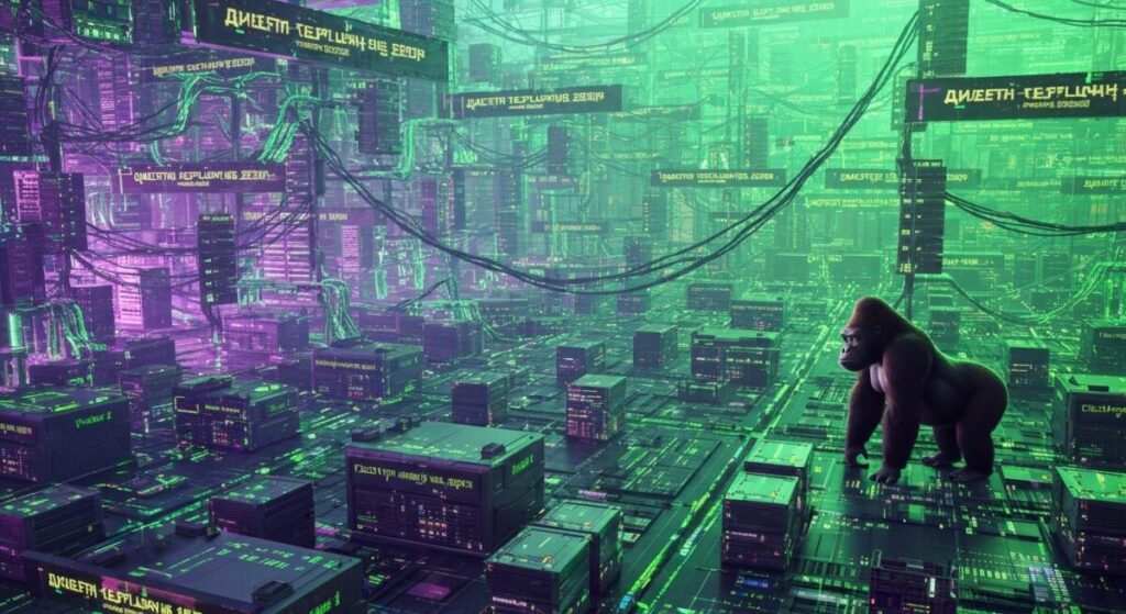 世界中のサーバの繋がり