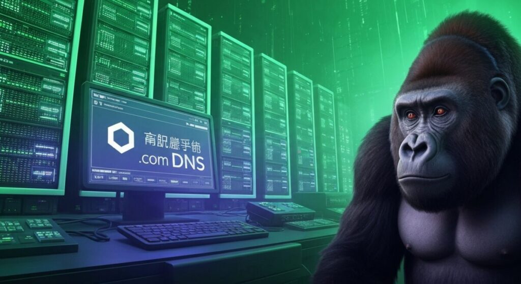 お名前.comのDNS設定をするパソコン