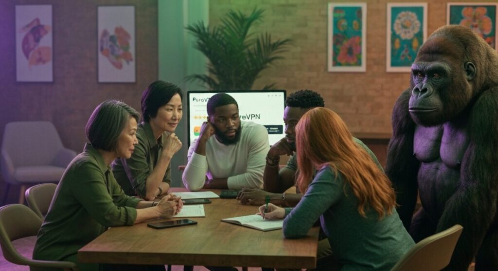 purevpnについて会議