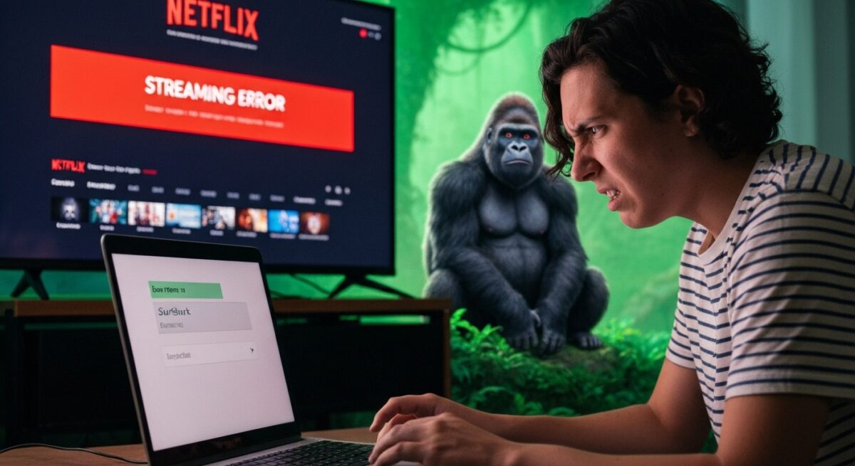 surfsharkでnetflixが見れないエラーで困っている男性