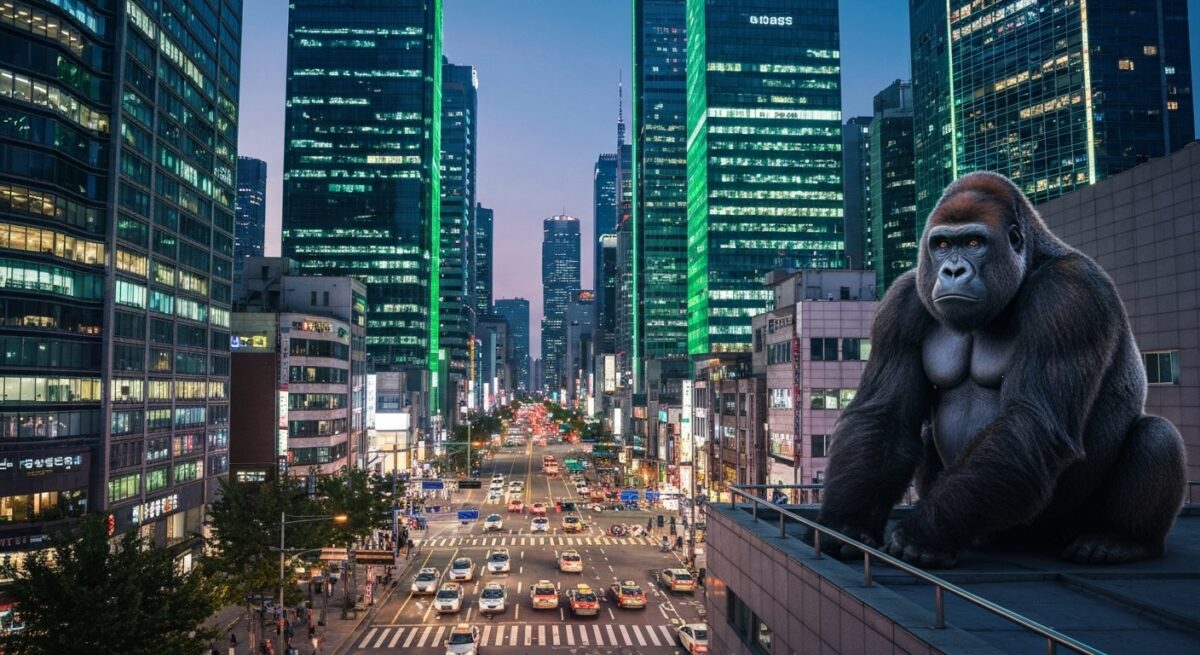 韓国の高層ビル街
