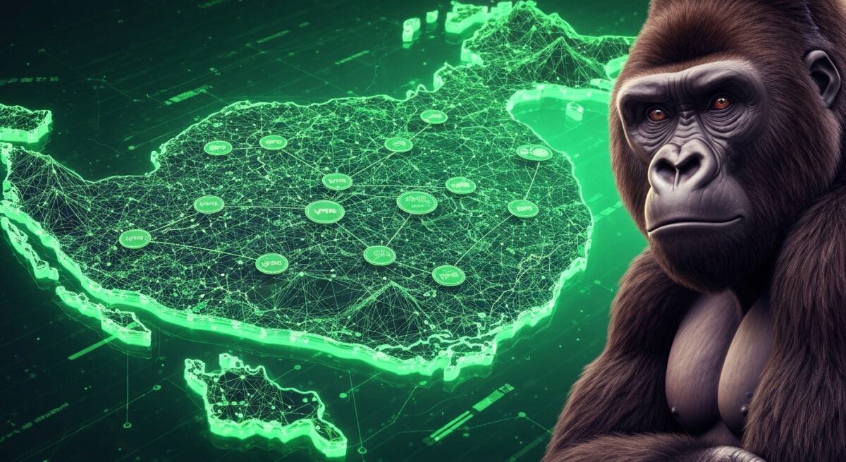 マレーシアの地図とVPNのアイコン