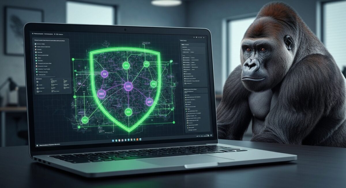 VPNを使っているPC画面